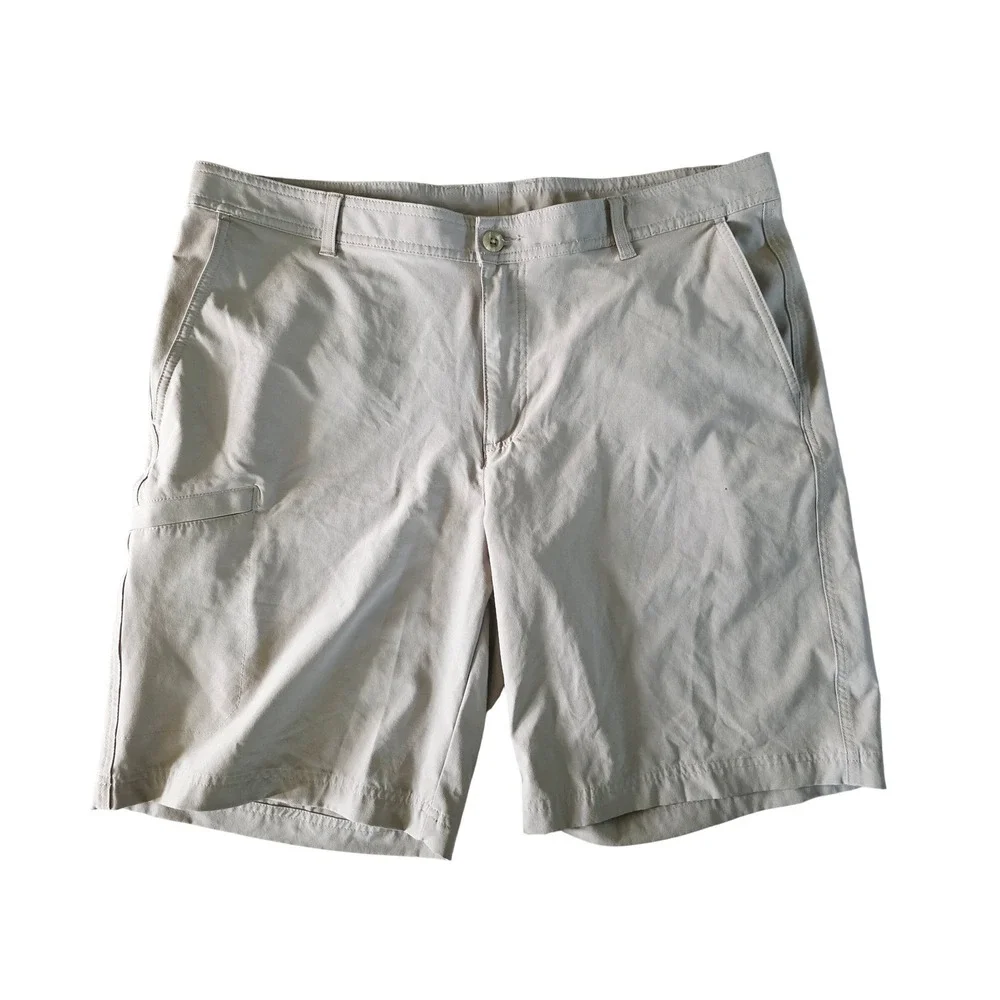 Columbia PFG Mens 40 Khaki Performance Fishing Gear Shorts Regular‎ Fit NEW